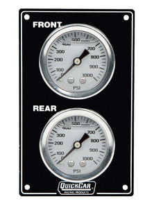 QuickCar Mini Brake Bias Gauge Panel Vertical Black 61-105