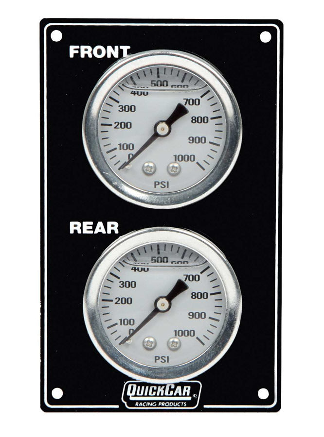 QuickCar Mini Brake Bias Gauge Panel Vertical Black 61-105