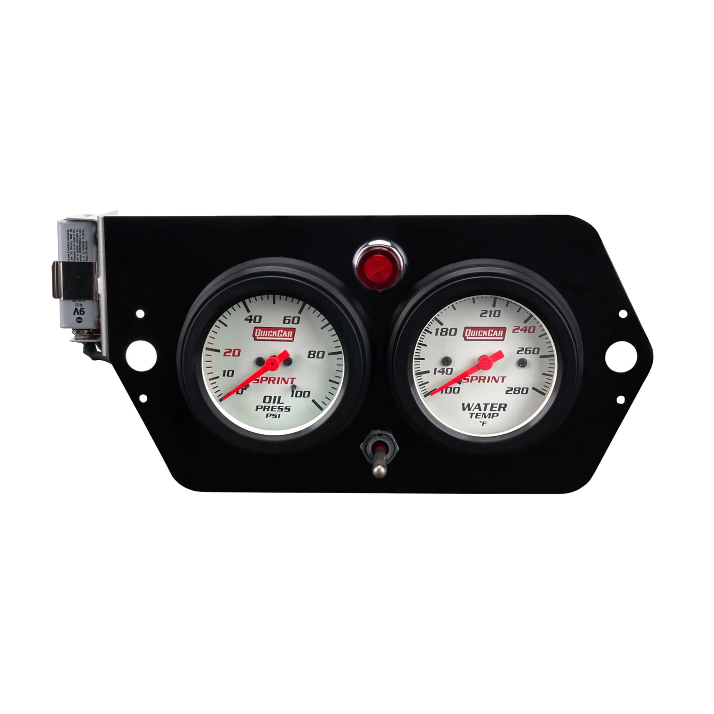 QuickCar Gauge Panel Deluxe Sprint w/Mag Switch