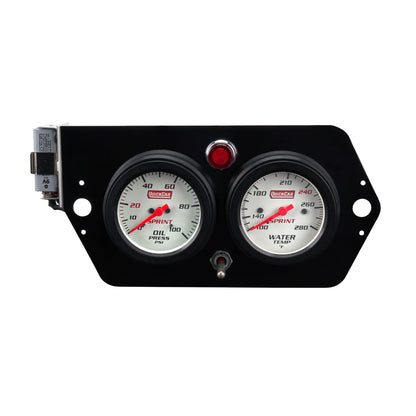 QuickCar Gauge Panel Deluxe Sprint w/Mag Switch
