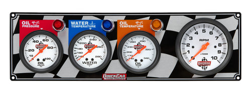 QuickCar Gauge Panel OP/WT/OT w/Tach 61-60413