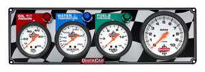 QuickCar Gauge Panel OP/WT/FP w/Tach 61-60423