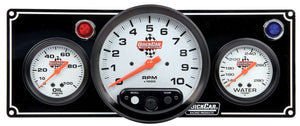 QuickCar 2-1 Gauge Panel OP/WT w/5" Tach Black 61-6731