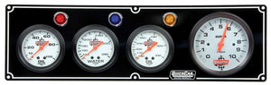 QuickCar 3-1 Gauge Panel OP/WT/OT w/3-3/8" Tach Black 61-67413