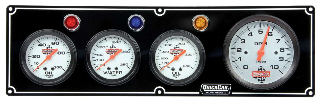 QuickCar 3-1 Gauge Panel OP/WT/OT w/3-3/8