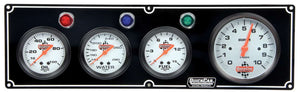 QuickCar 3-1 Gauge Panel OP/WT/FP w/3-3/8" Tach Black 61-67423