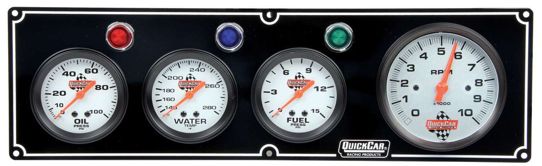 QuickCar 3-1 Gauge Panel OP/WT/FP w/3-3/8