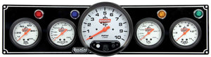 QuickCar 3-1 Gauge Panel OP/WT/OP /FP w/5" Tach Black 61-6751