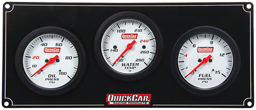 QuickCar 3 Gauge Extreme Panel OP/WT/FP 61-7012