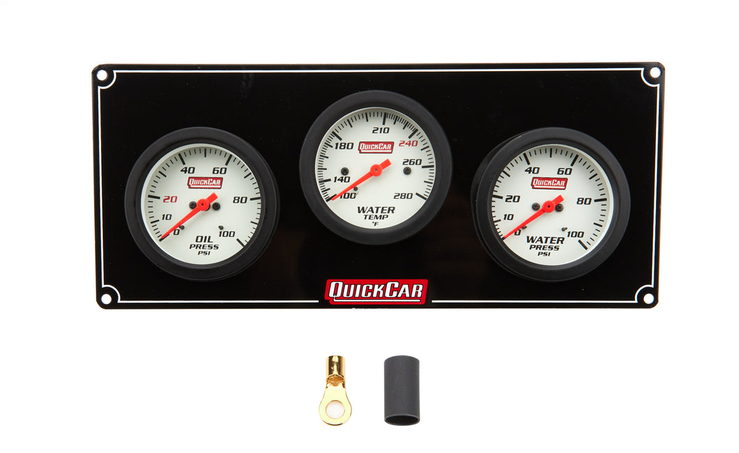 QuickCar 3 Gauge Extreme Panel OP/WT/WP 61-7016