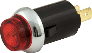 QuickCar Warning Light  3/4" Red Carded 61-701