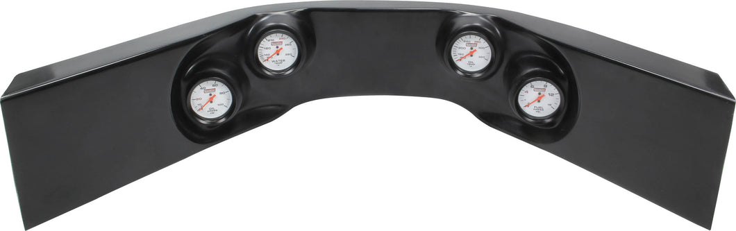 QuickCar Extreme 4-Gauge Molded Dash OP/WT/OT/FP Black 61-7724