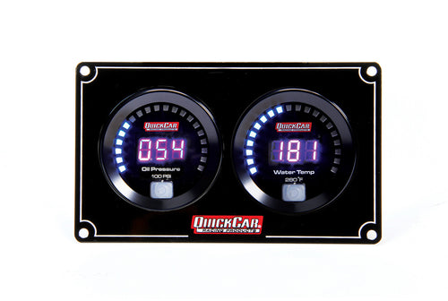 QuickCar Digital 2-Gauge Panel OP/WT 67-2001