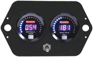 QuickCar Digital 2-Gauge Panel Open Wheel OP/WT w/Battery 67-2005