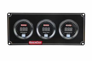 QuickCar Digital 3 Gauge Panel OP /WT/FP100 67-3018