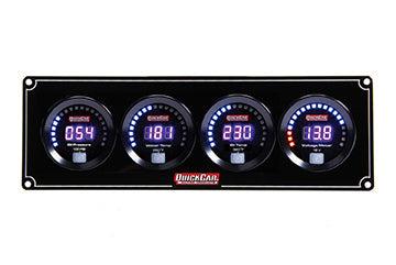 QuickCar Digital 4-Gauge Panel OP/WT/OT/Volts 67-4027