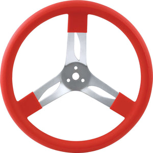 QuickCar 15" Steering Wheel Aluminum Red 68-0011