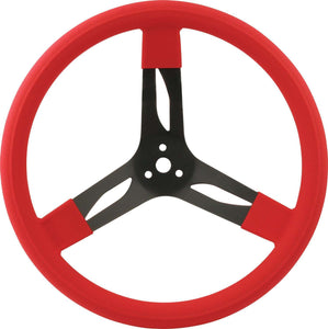 QuickCar 15" Steering Wheel Stl Red 68-0031