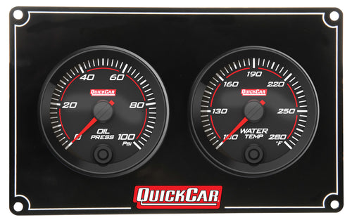 QuickCar Redline 2 Gauge Panel OP/WT 69-2001