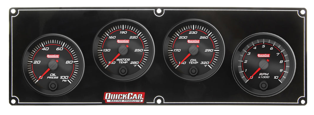 QuickCar Redline 3-1 Gauge Panel OP/WT/OT w/2-5/8