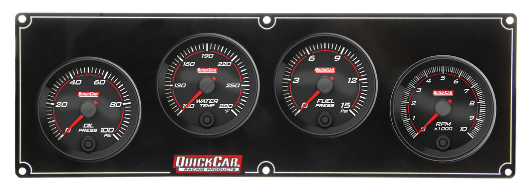 QuickCar Redline 3-1 Gauge Panel OP/WT/FP w/2-5/8