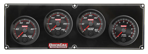 QuickCar Redline 3-1 Gauge Panel OP/WT/WP w/2-5/8