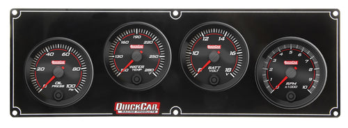 QuickCar Redline 3-1 Gauge Panel OP/WT/Volt w/2-5/8