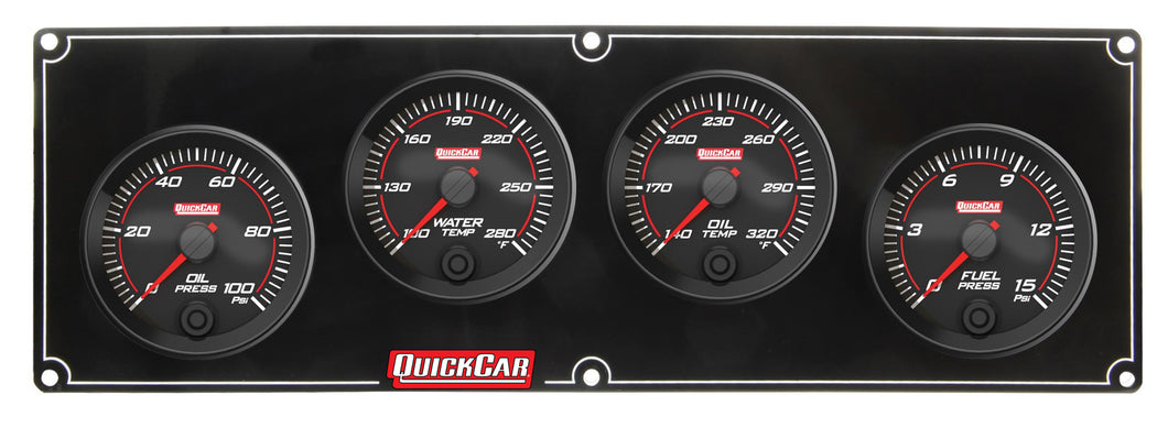 QuickCar Redline 4-1 Gauge Panel OP/WT/OT/FP 69-4021