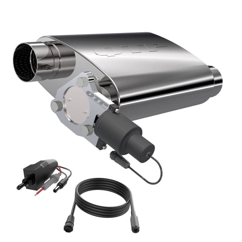 QTP 3" Screamer Twintronic Muffler 13300C