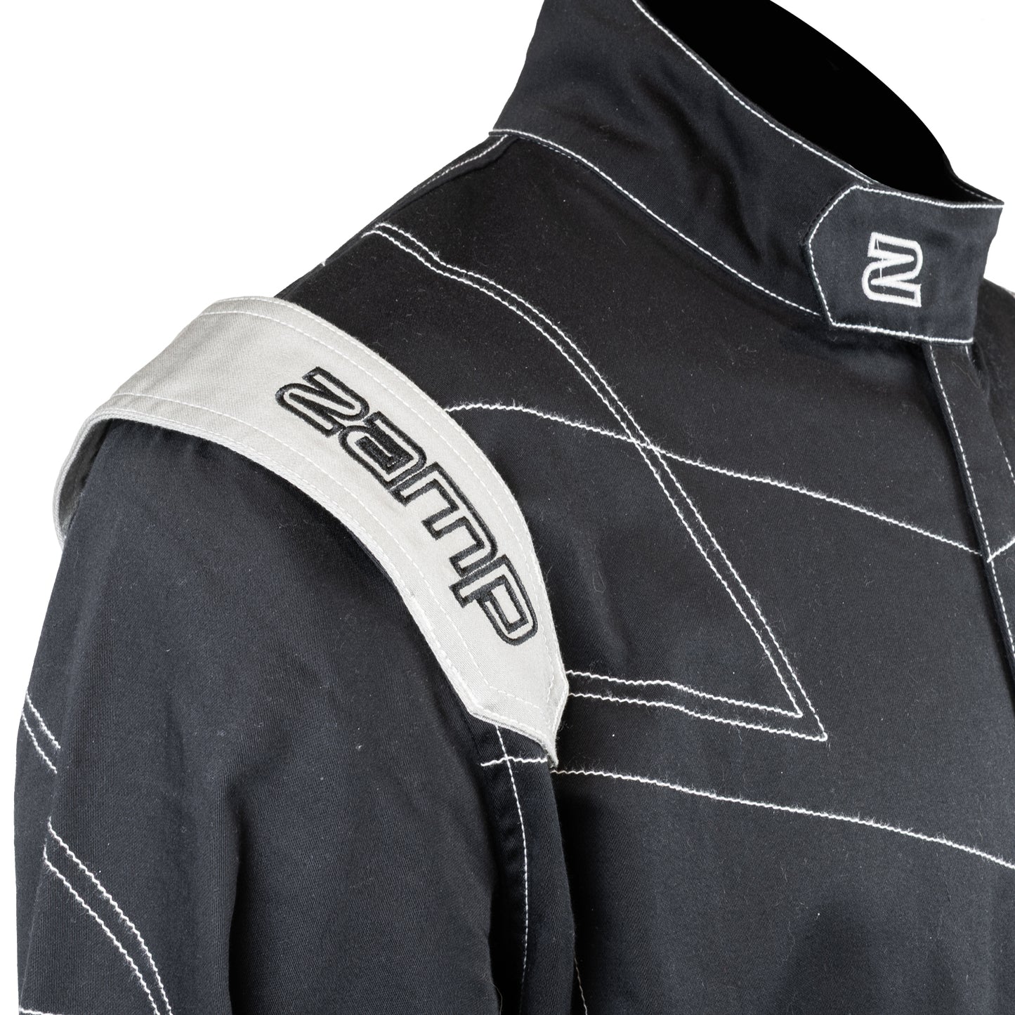 Zamp ZR-11 Race Suit, view of collar and shoulder