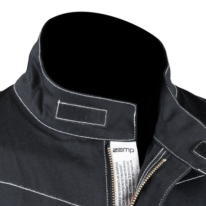 Zamp ZR-11 Race Suit (view of Velcro collar open)