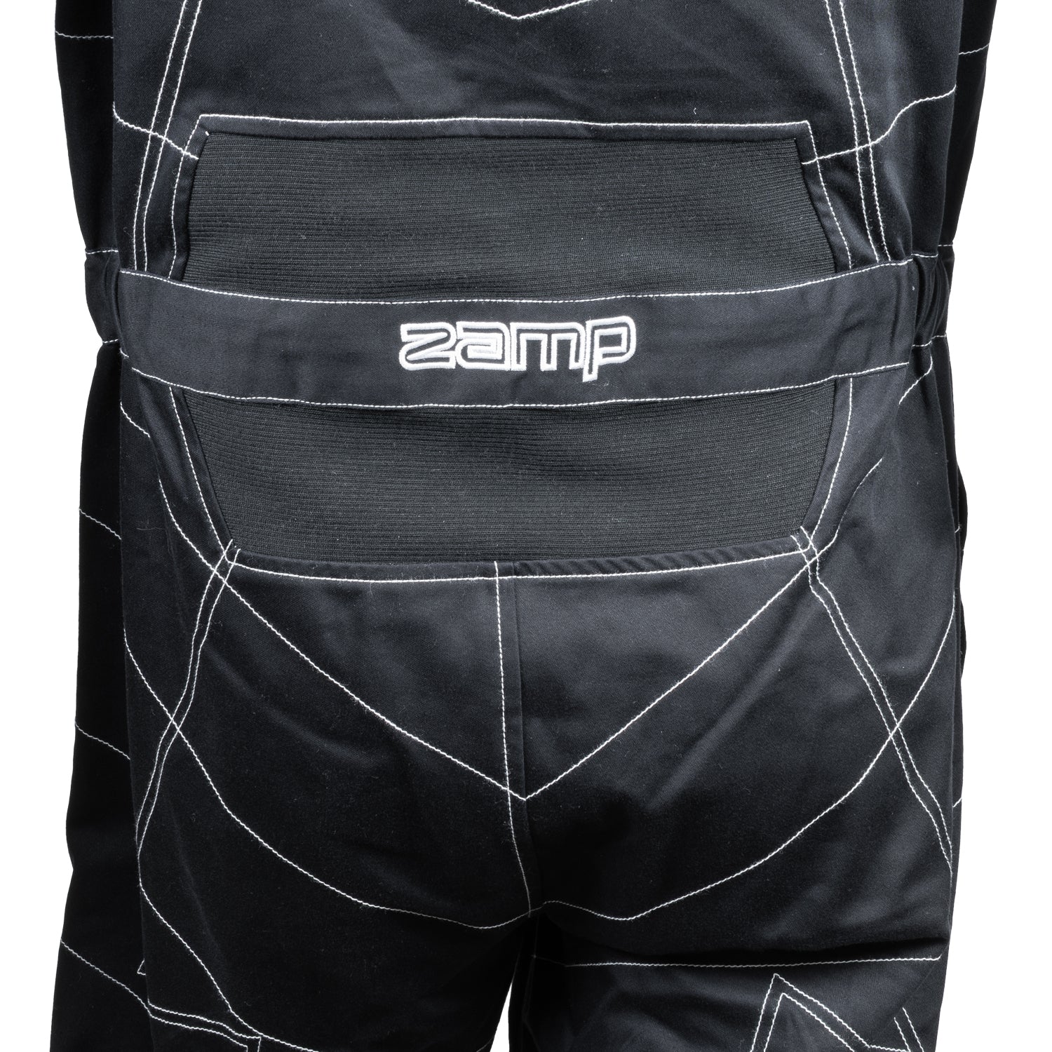 Zamp ZR-11 Race Suit (view of back belt with Zamp logo)