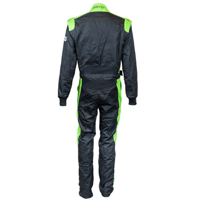 Zamp ZR-40 Race Suit (back), Green