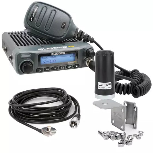 Rugged Radios GMRS Mobile Radio Kit Rambler G4 w/Stealth Antenna RKL-G4