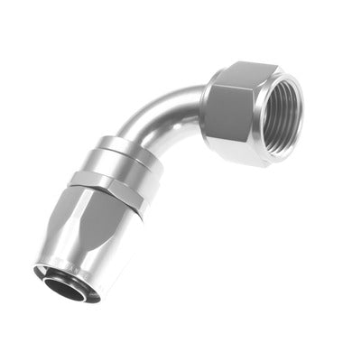 Redhorse 1090-16-5 16AN 90 Degree Female Aluminum Hose End Clear