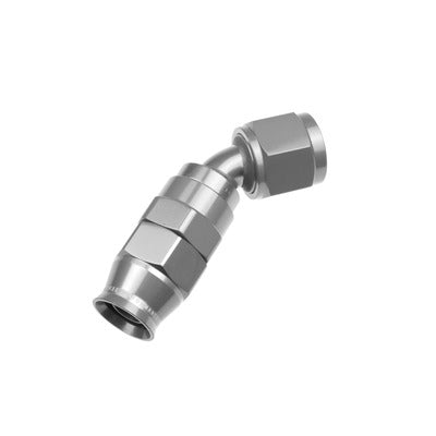 Redhorse 1245-06-05 6AN 45 Degree PTFE Reusable Hose End Clear