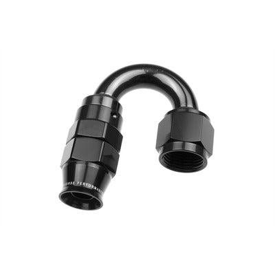 Redhorse 1280-04-02 4AN 180 Degree PTFE Reusable Hose End Black