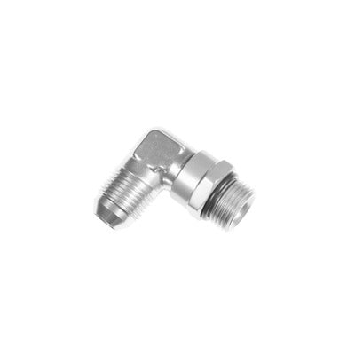 Redhorse 1690-06-06-5 6AN Male to 6AN ORB Male Swivel 90deg Clear