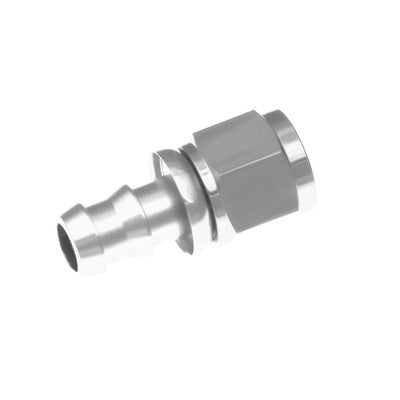Redhorse 2000-08-05 8AN Straight Push Lock Hose End Clear