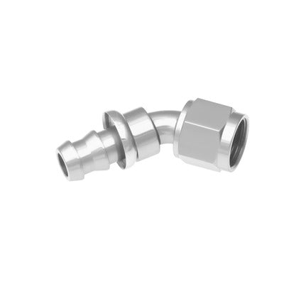 Redhorse 2045-06-05 6AN 45 Degree AN Push Lock Hose End Clear