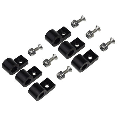 Redhorse 320-14-2 1/4in Black Aluminum Line Clamps 6/pkg