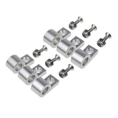 Redhorse 320-516-5 5/16in Polished Aluminum Line Clamps 6/pkg