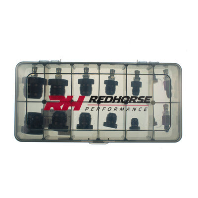Redhorse 5666-2 Pressure Test Kit AN Hose Assembly - Black