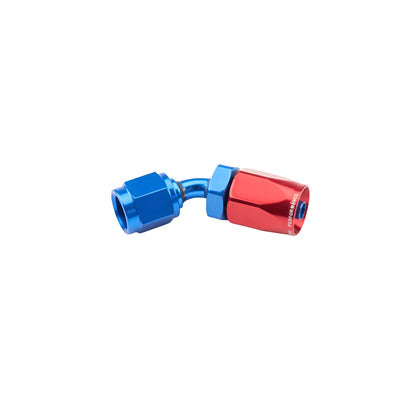Redhorse 6045-04-01 4AN 45Deg Female Alum Hose End Red Blue