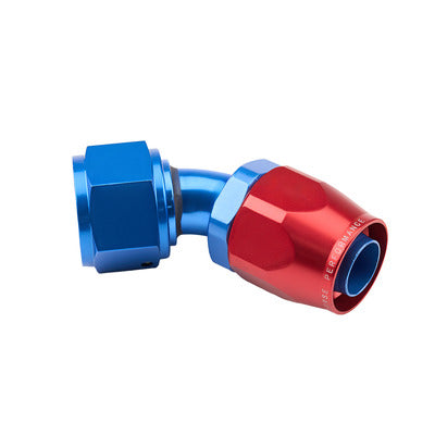 Redhorse 6045-12-1 12AN 45Deg FM Hose End Aluminum Red Blue