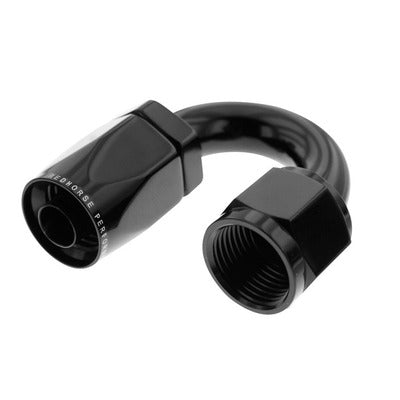 Redhorse 6180-06-02 6AN 180Deg Female Alum Hose End Black