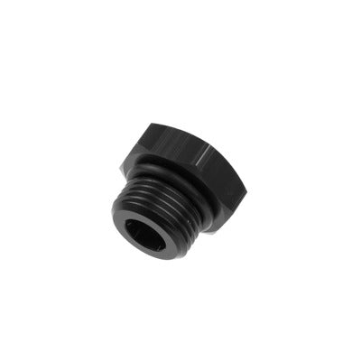 Redhorse 0814-03-02 3AN Straight Thread O-Ring Port Plug Black