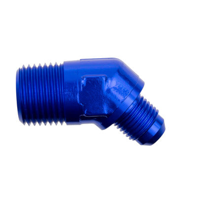 Redhorse 823-06-08-1 6AN 45Deg Male Adapter 8AN NPT Blue