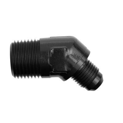Redhorse 823-08-08-2 8AN 45Deg Male Adapter to 1/2in NPT Male Black