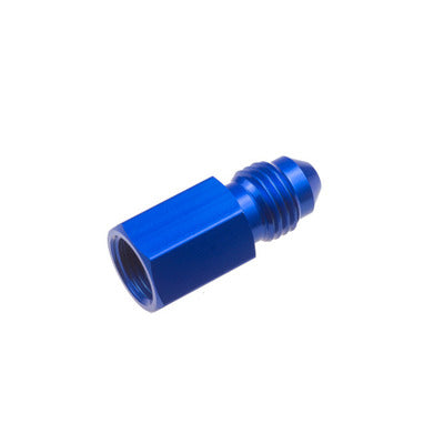Redhorse 9195-03-02-1 3AN Male to 1/8in NPT FM Gauge Adapter STR Blue